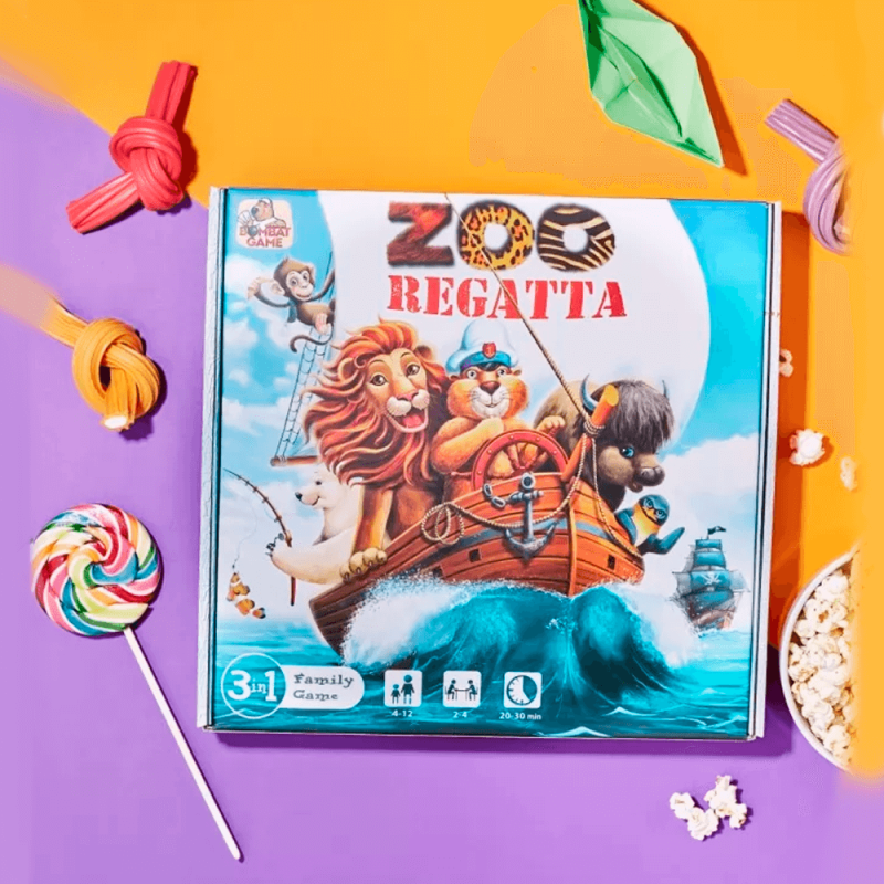 Пригодницька настільна гра для дітей "ЗооРегата" (ZooРегата)