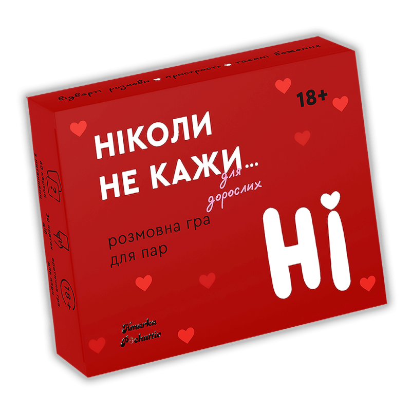 Настільна пікантна гра для двох - Ніколи не кажи НІ (для пари)