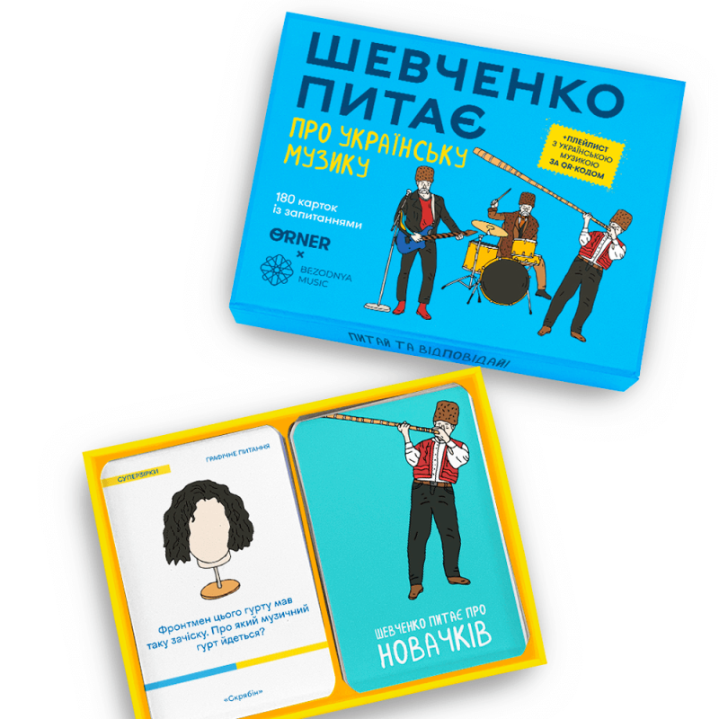 Пізнавальна настільна гра-вікторина - Шевченко питає про Українську музику