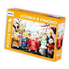 Пазл — "Котики в кімоно" (1000 елементів)