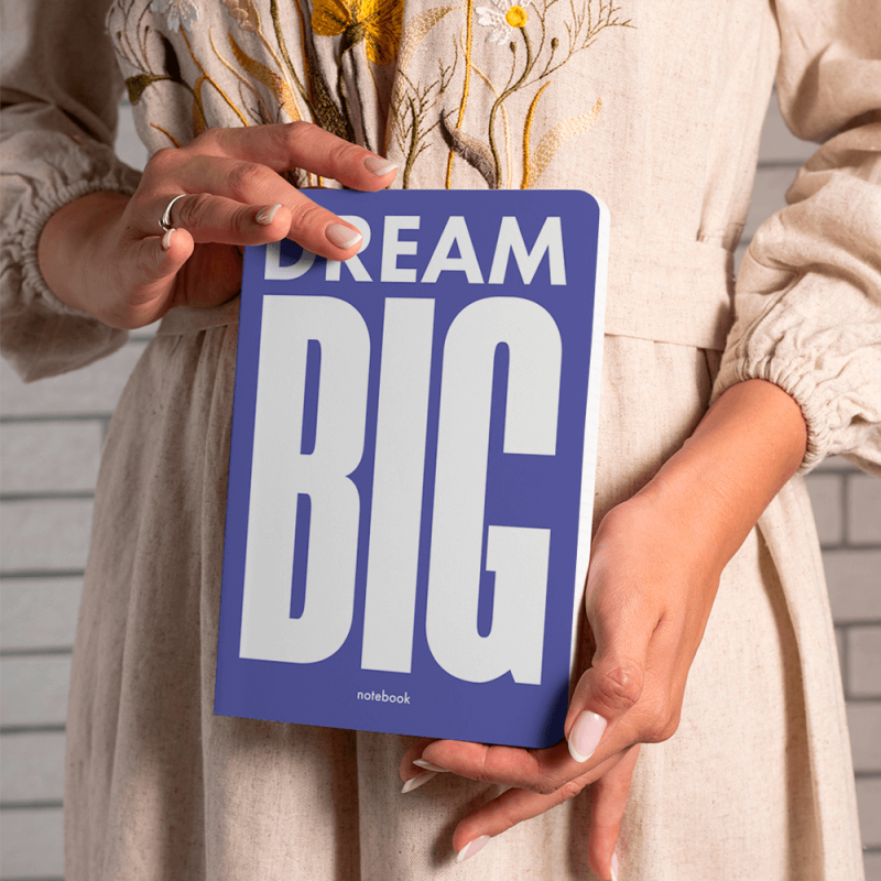 Блокнот планер "Dream BIG" синій