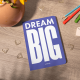 Блокнот планер "Dream BIG" синій
