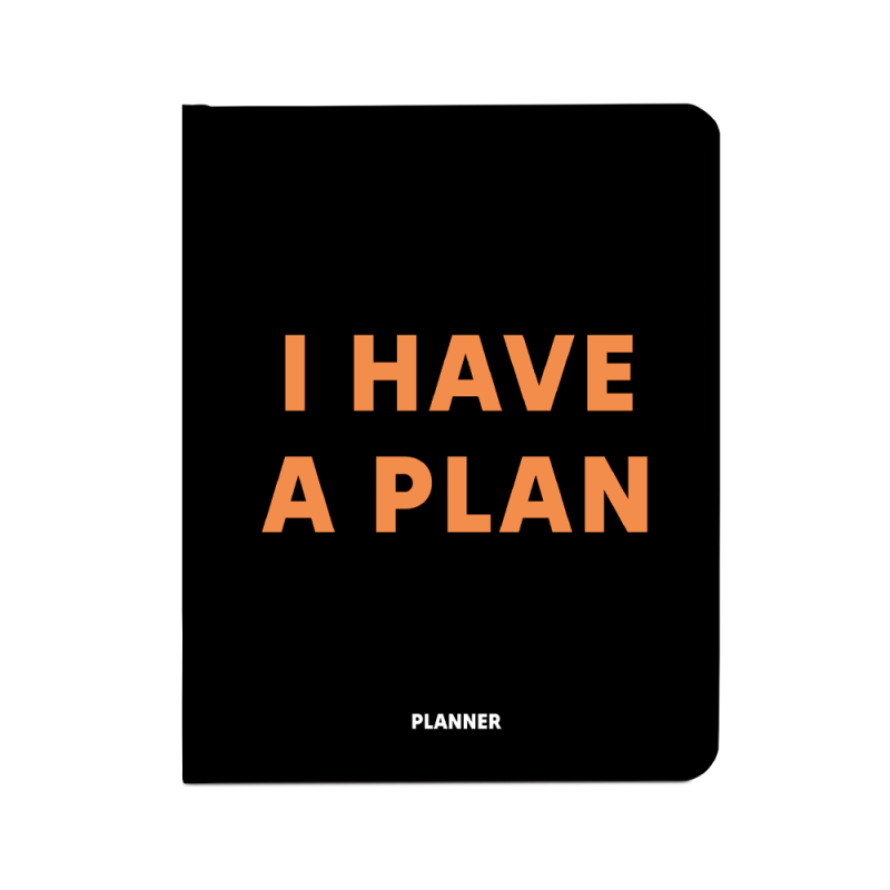 Зручний планер "I HAVE A PLAN" чорний
