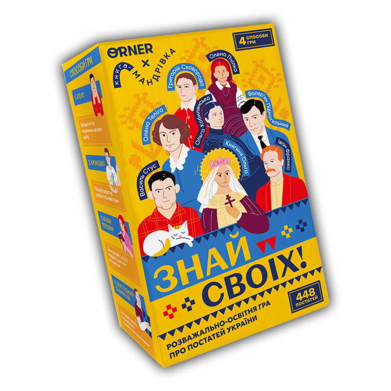 Пізнавальна, розмовна настільна гра - Знай своїх