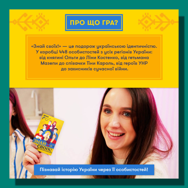 Пізнавальна, розмовна настільна гра - Знай своїх