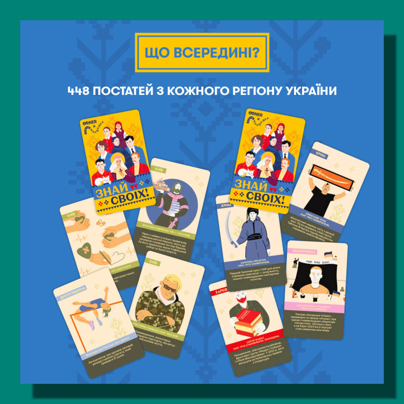 Пізнавальна, розмовна настільна гра - Знай своїх